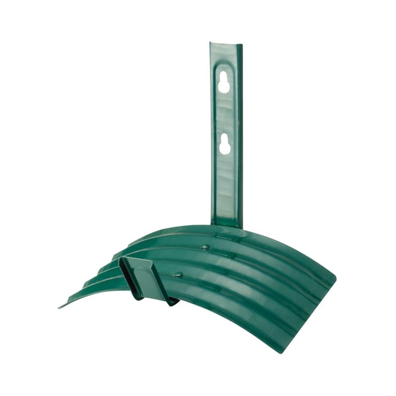 Landscapers Select GB-5227-3L Hose Hanger, 60 ft Capacity, Metal, Matte Green, Powder-Coated, Wall Mounting 60 Ft, Matte Green