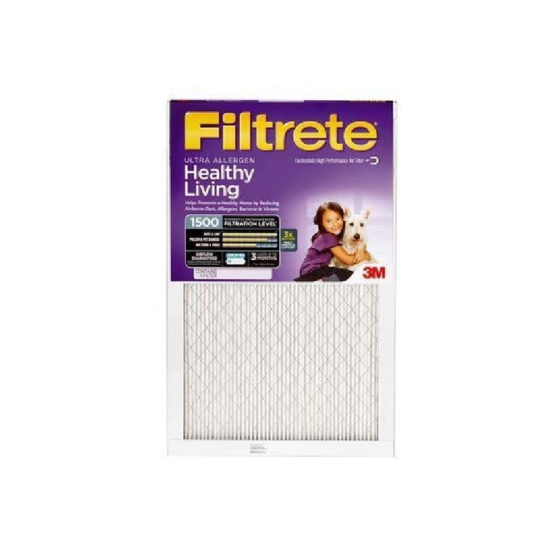 Filtrete NDP01-5IN-2 Air Filter, 25 in L, 16 in W, 12 MERV, 1550 MPR, 2/PK