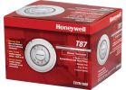 Honeywell Round Manual Thermostat Off White