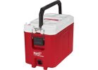 Milwaukee PACKOUT 48-22-8460 Compact Cooler, 16 qt Cooler, Polymer, Red, 30 hr Ice Retention Red
