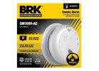 BRK 1046721 Smoke Alarm with Battery Backup and Voice Alerts, Photoelectric Sensor, Alarm: Voice