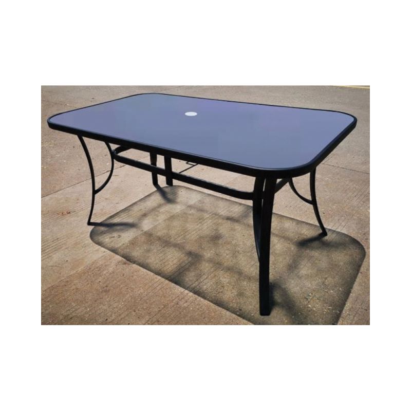 Seasonal Trends 50705 Outdoor Table, 60 x 38 in W, 34 x 15 mm D, 28.56 in H, Steel Frame, Rectangular Table
