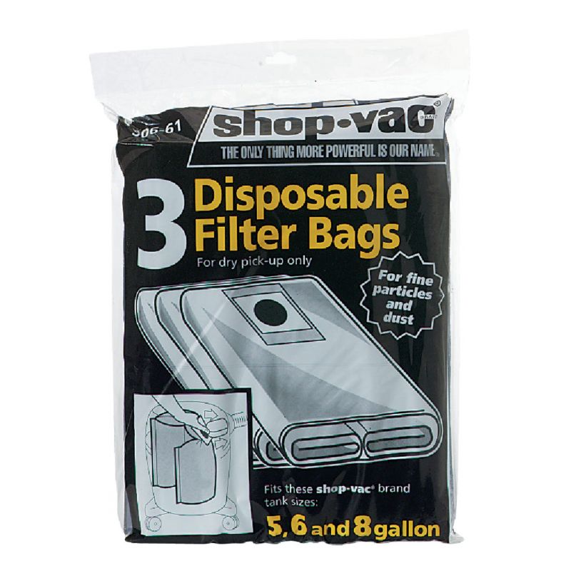 Shop Vac Disposable Vacuum Bag 5 To 8 Gal.