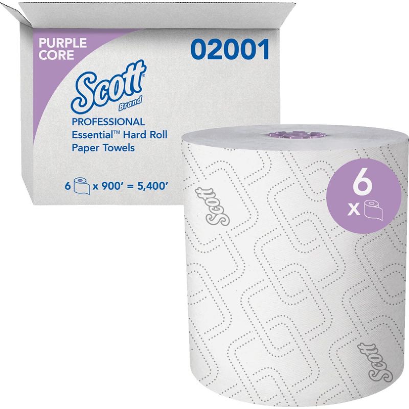 Kimberly Clark Scott Essential Hard Roll Paper Towel White