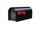 Gibraltar Mailboxes MB801B Mailbox, 1000 cu-in Capacity, Steel, Galvanized/Powder-Coated, 7.8 in W, 20.3 in D, 9.6 in H 1000 Cu-in, Black