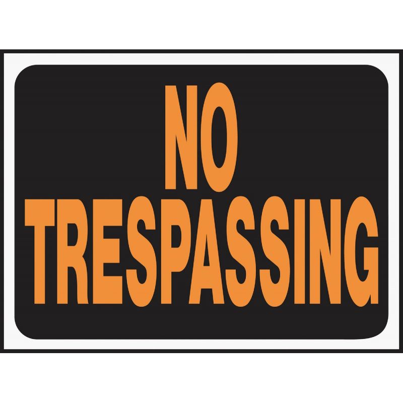 Hy-Ko No Trespassing Sign Weatherproof (Pack of 10)