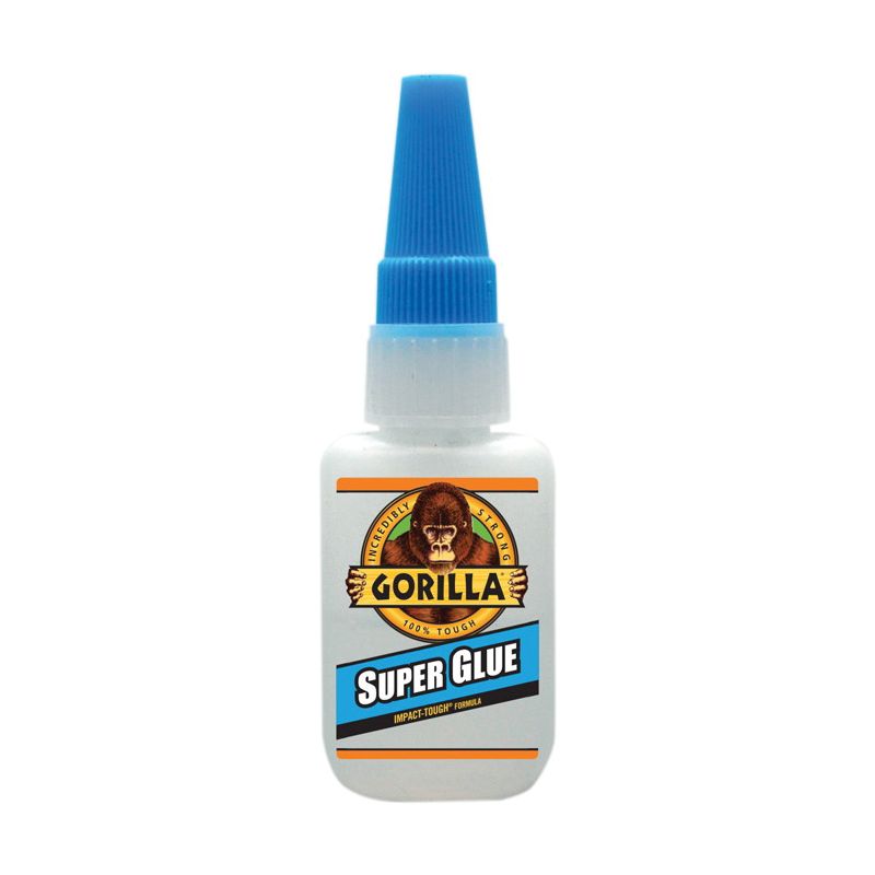 Gorilla 5100502 Mini Super Glue, Liquid, Clear, 3 g Tube Clear