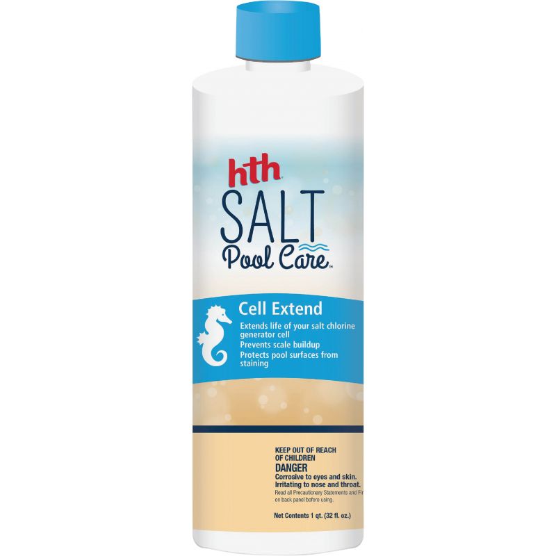 HTH Salt Pool Care Chlorine Cell Extend Liquid 1 Qt. (Pack of 4)