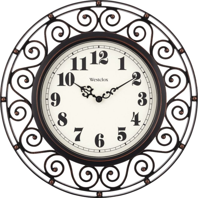 Westclox Wrought Iron Design Wall Clock