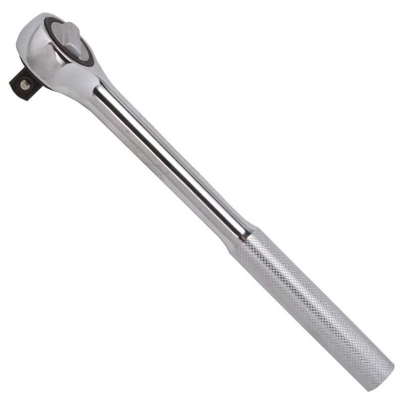 Vulcan MT6507610 Ratchet Handle with Cap, 9-1/2 in OAL, Chrome Silver
