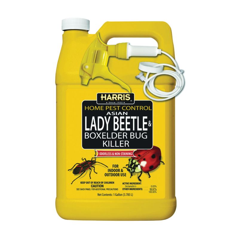 Harris HBXA-128 Beetle and Box Elder Bug Killer, Liquid, Spray Application, 128 oz Clear