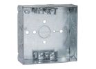 Raco 8211 Outlet Box, 11-Knockout, Steel, Gray, Screw Gray