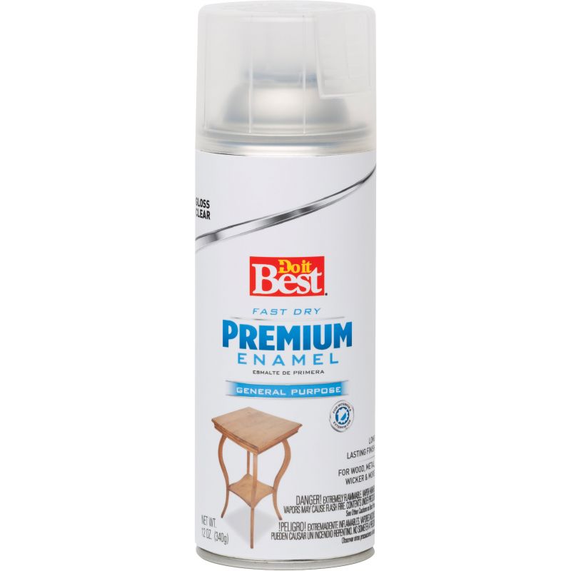 Do it Best Premium Enamel Spray Paint 12 Oz., Clear