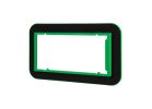 Southwire MDSK4G 4-Gang Draft Seal Kit, 10.2 in L, 6.2 in W, 1 in Thick, PVC, Black/Green Black/Green