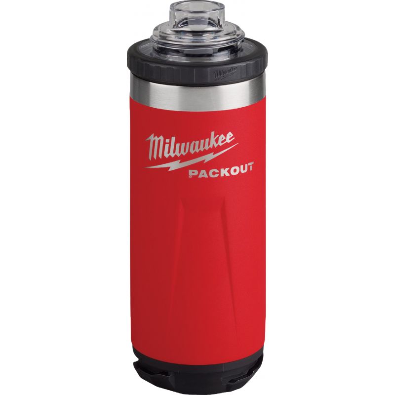Milwaukee PackOut Insulated Bottle with Chug Lid 18 Oz., Red
