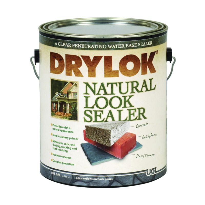 Drylok 22113 Natural Look Sealer, Clear, Liquid, 1 gal, Pail Clear