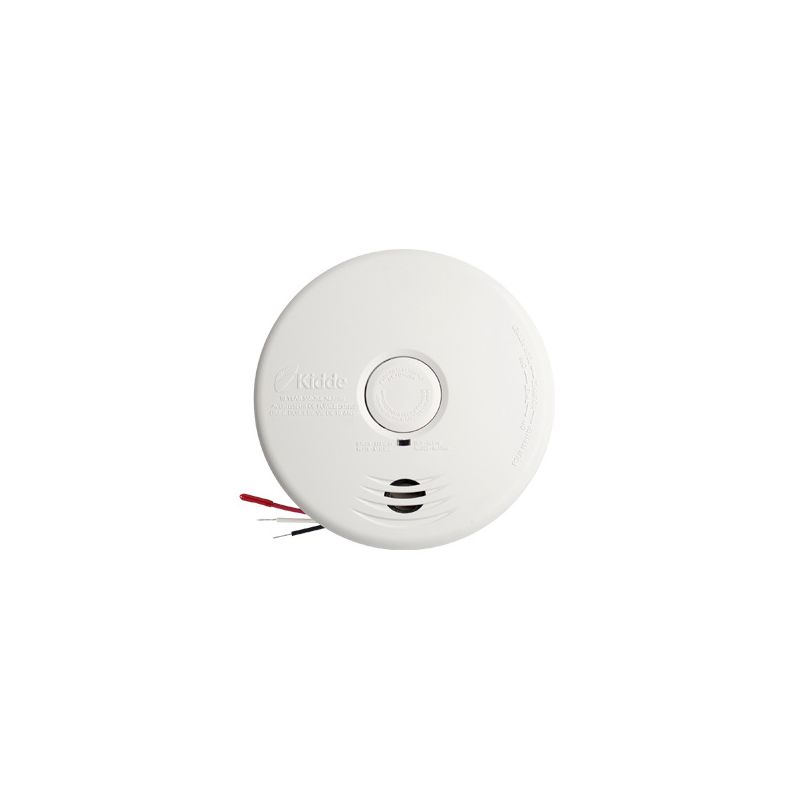 Kidde I12010S-CA Smoke Alarm, 120 V, Ionization Sensor, 85 dB, Alarm: Audio, White White