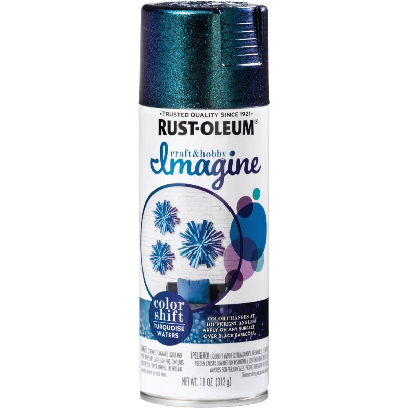 Rust-Oleum Imagine Color Shift Craft Spray Paint Turquoise Waters, 11 Oz.
