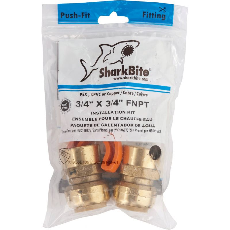 SharkBite Push Water Heater Kit 3/4 In. Push X 3/4 In. FIP