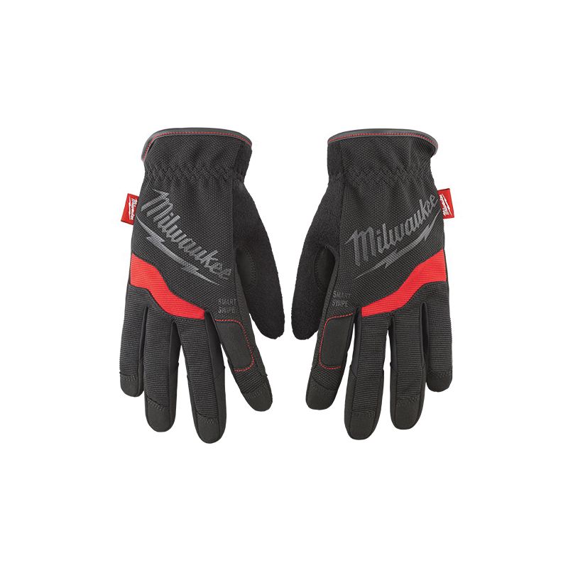 Buy Milwaukee 48-22-8712 Work Gloves, Men's, L, 7.63 to 7.86 in L,  Reinforced Thumb, Elastic Cuff, Synthetic Leather L, Black/Red