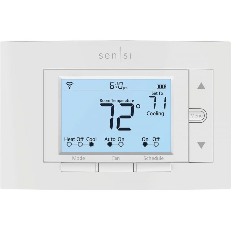 Emerson Sensi WiFi Programmable Digital Thermostat White