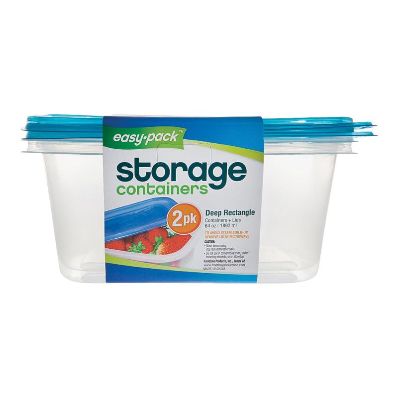 Easy Pack 8069 Storage Container, 64 oz Capacity, Plastic 64 Oz