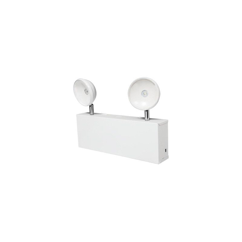 Sure-Lites XR6C-LED Emergency Light, 12-3/8 in OAW, 9-1/4 in OAH, 120/277 VAC, LED Lamp, Steel Fixture, White White