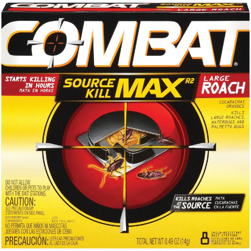 Combat Source Kill Max Roach Bait Station 0.49 Oz., Bait Station