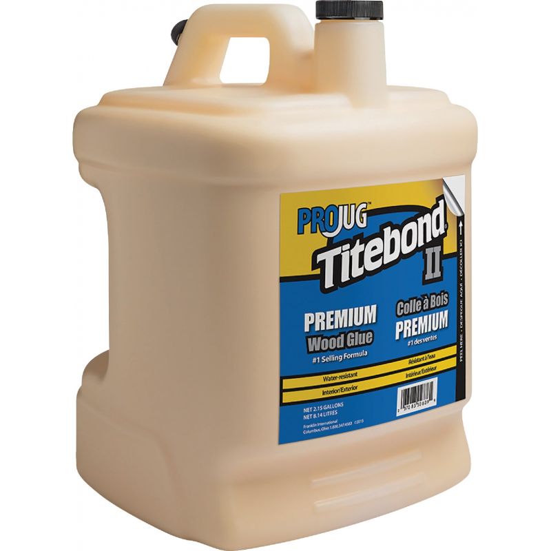 Titebond II Premium Wood Glue Tan, 2.15 Gal.