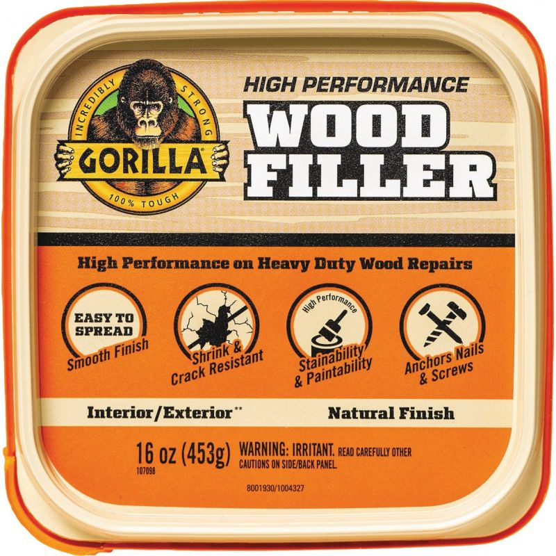 Gorilla Natural Wood Filler Natural Wood, 16 Oz.