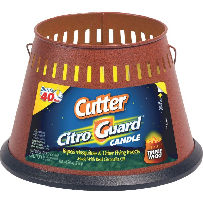 Cutter Citro Guard Citronella Candle 20 Oz., Terracotta