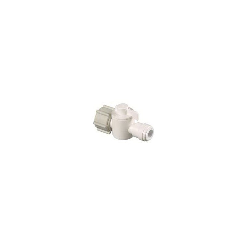 Watts 3552-0808/P-673 In-Line Valve, 1/2 x 3/8 in Connection, NPS x CTS, 250 psi Pressure, Thermoplastic Body Off-White