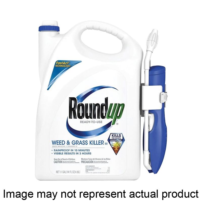 Roundup 5375404 Weed and Grass Killer, Liquid, 1 gal Bottle