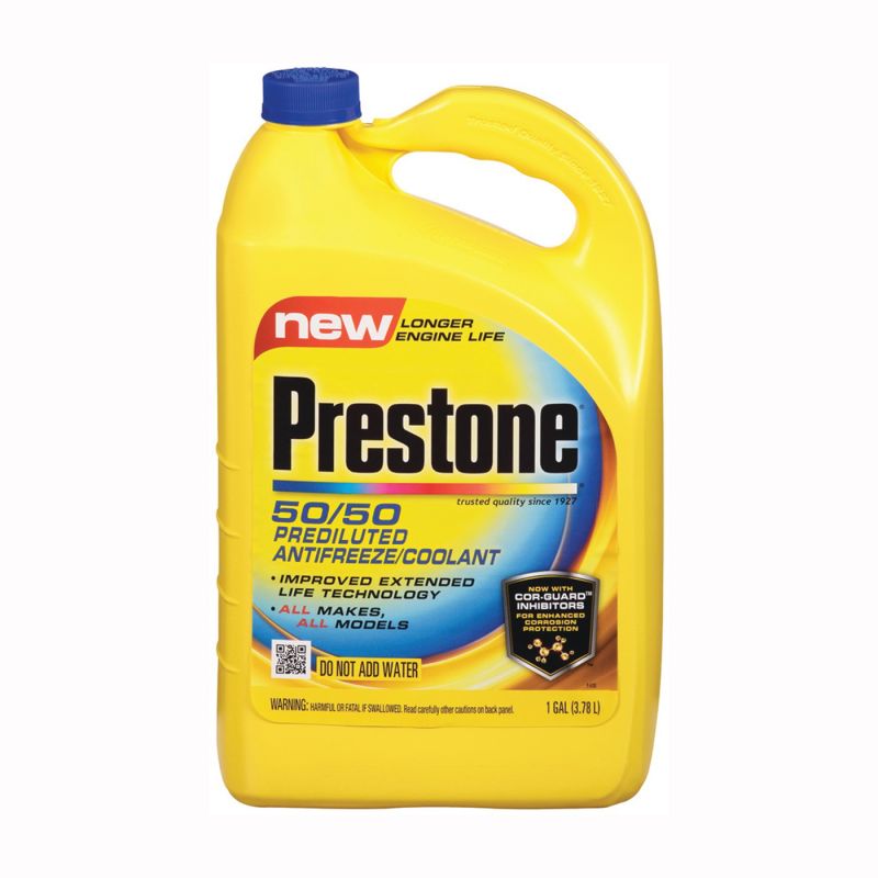 Prestone AF2100 Coolant, 1 gal Bottle, Yellow Yellow