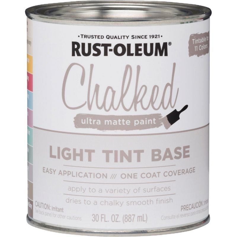 Rust-Oleum Chalked Ultra Matte Chalk Paint Light Tint, 30 Oz.