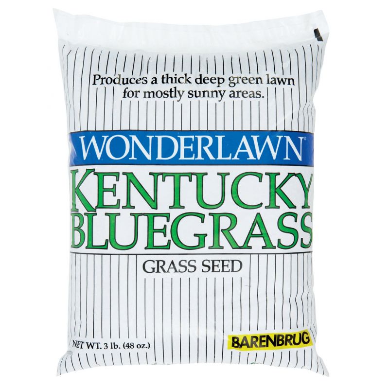 Wonderlawn Kentucky Bluegrass Grass Seed Fine Texture, Deep Green Color
