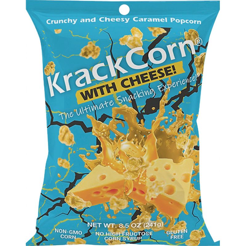 KrackCorn Caramel Corn with Cheddar Cheese (Pack of 6)