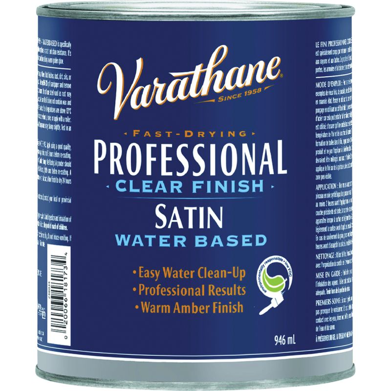 Varathane 248034 Finish, Semi-Gloss, Clear, Liquid, 946 mL Clear