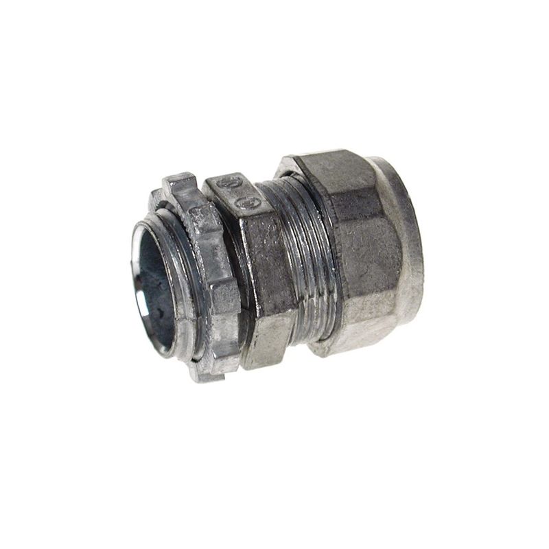 Hubbell CCZ100R2 Conduit Connector, 1 in Compression, Zinc