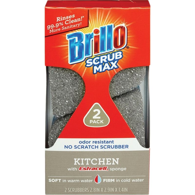 Brillo Scrub Max Kitchen Scrub Sponge Blue/Gray
