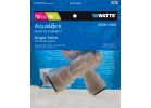 Watts Quick Connect Stop Angle Valve 1/2 In. CTS X 1/2 In. OD