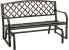Outdoor Expressions Steel Glider Bench
