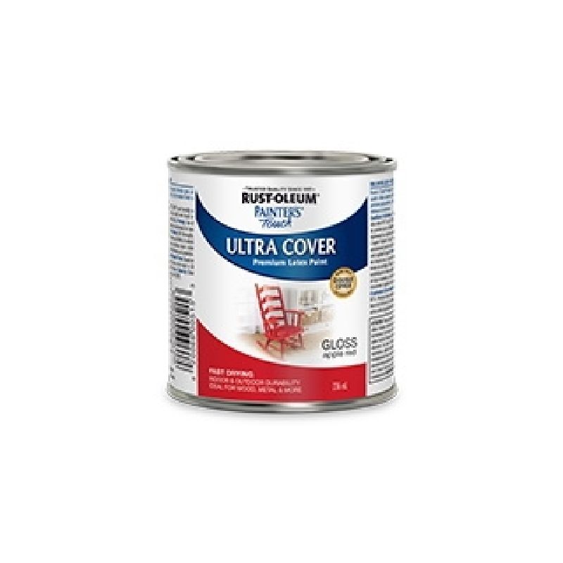 RUST-OLEUM PAINTER&#039;S Touch N1966730 Brush-On Paint, Gloss, Apple Red, 236 mL Can Apple Red