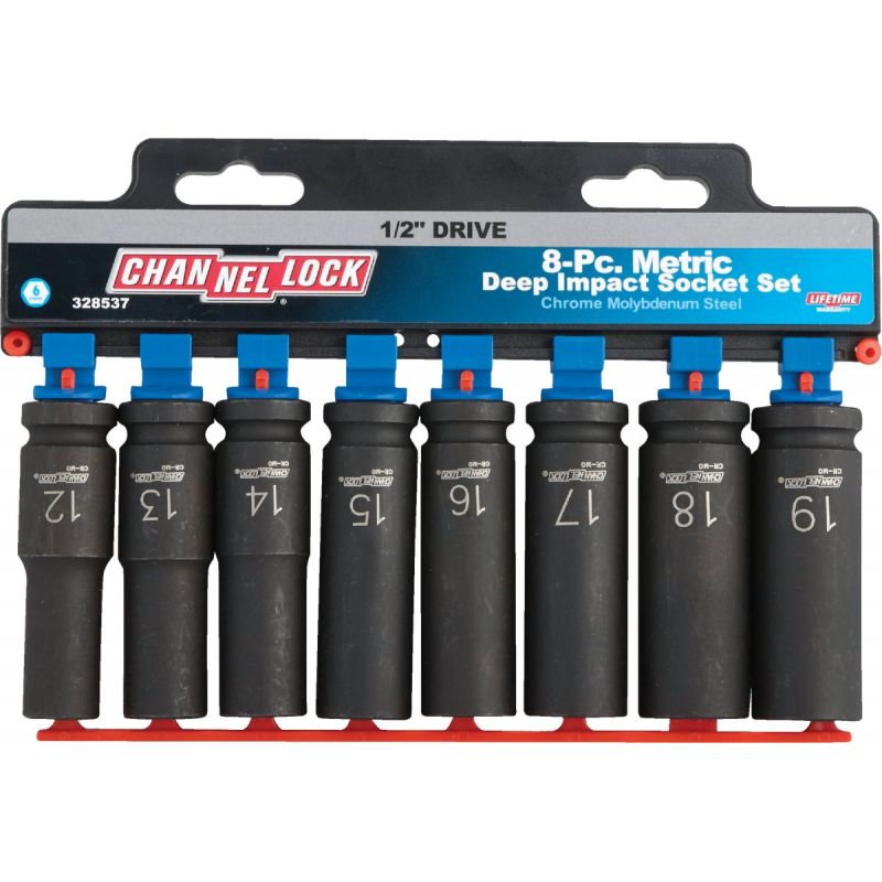 Channellock 8-Piece 1/2 In. Drive Deep Metric Impact Driver Set