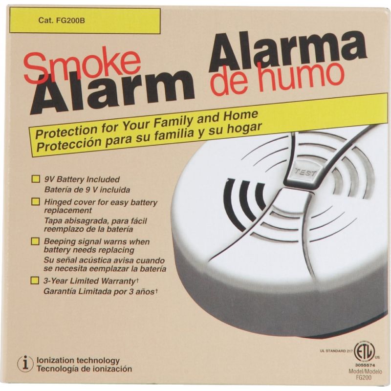 First Alert Ionization Smoke Alarm White