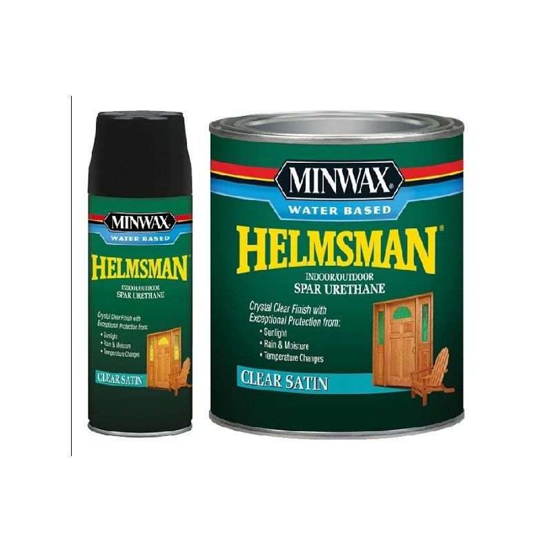 Minwax Helmsman CM6305204 Water Based Spar Urethane, Satin, Liquid, 946 mL