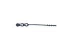 GB 45-24BEADBK Cable Tie, 7 in Max Bundle Dia, Keyhole Slot Locking, Plastic, Black Black