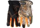 West Chester Protective Gear Realtree Xtra Men&#039;s Winter Gloves L, Camouflage