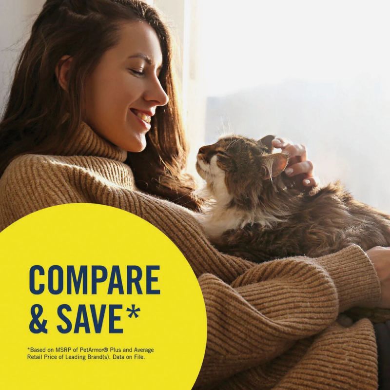PetArmor Plus For Cats Flea &amp; Tick Treatment 3 Ct., Drops