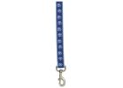 Casual Canine ZA8861 66 19 Two-Tone Pawprint Dog Lead, 6 ft L, 1 in W, Nylon Line, Blue, Fastening Method: Swivel Clip Blue